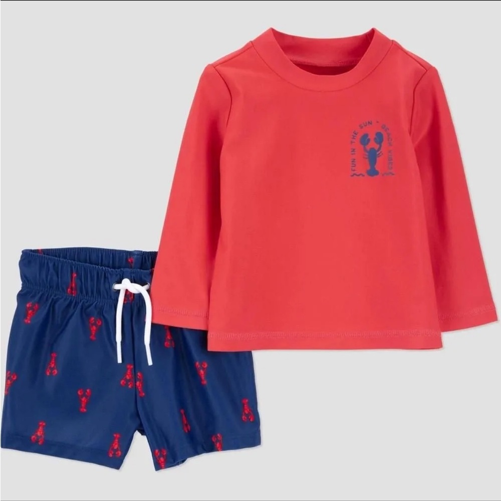 Carters Baby Swim Set - Red and Blue